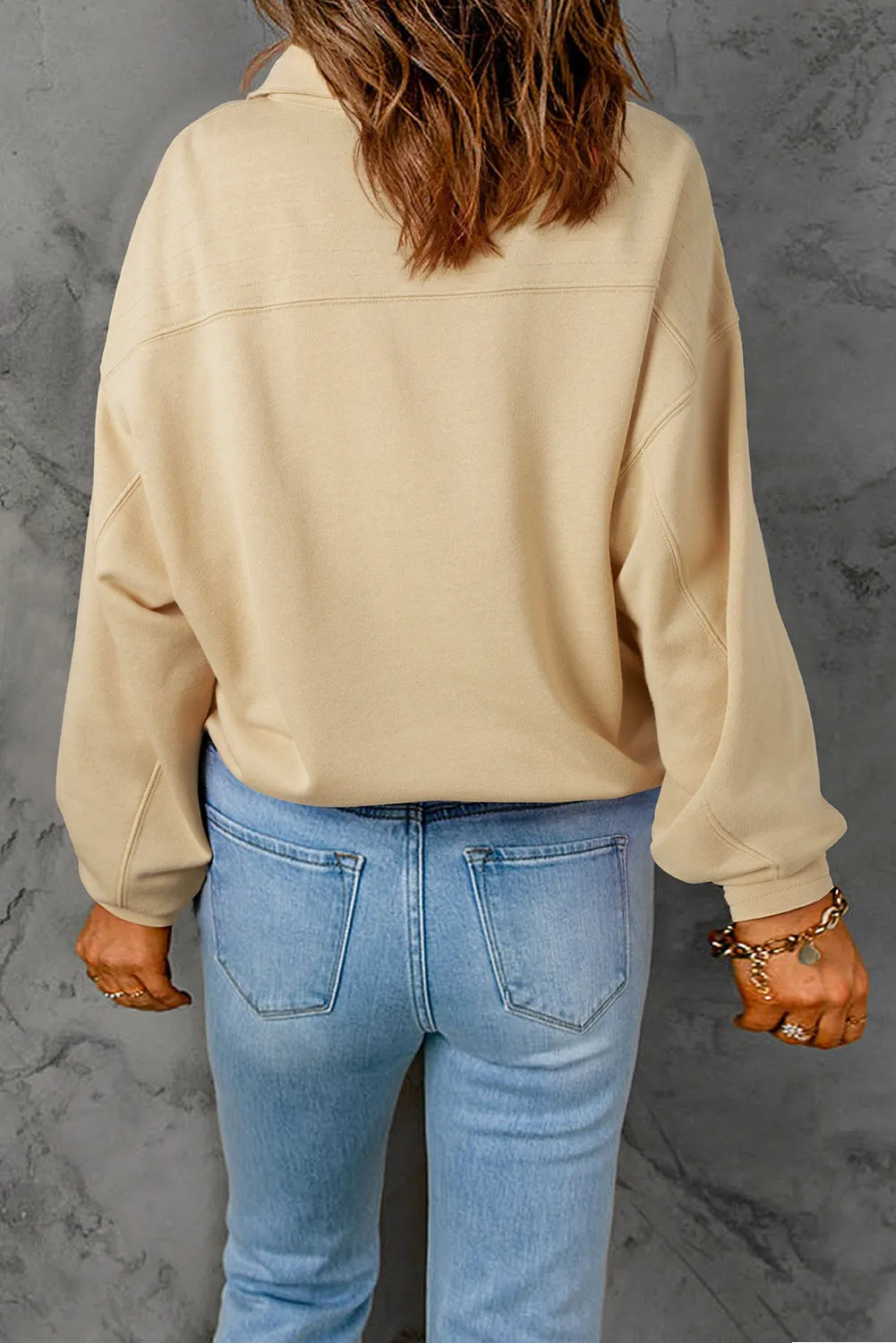 ✨ Half Snap Long Sleeve Sweatshirt – BUTTONED-UP BUT NEVER BORING ✨