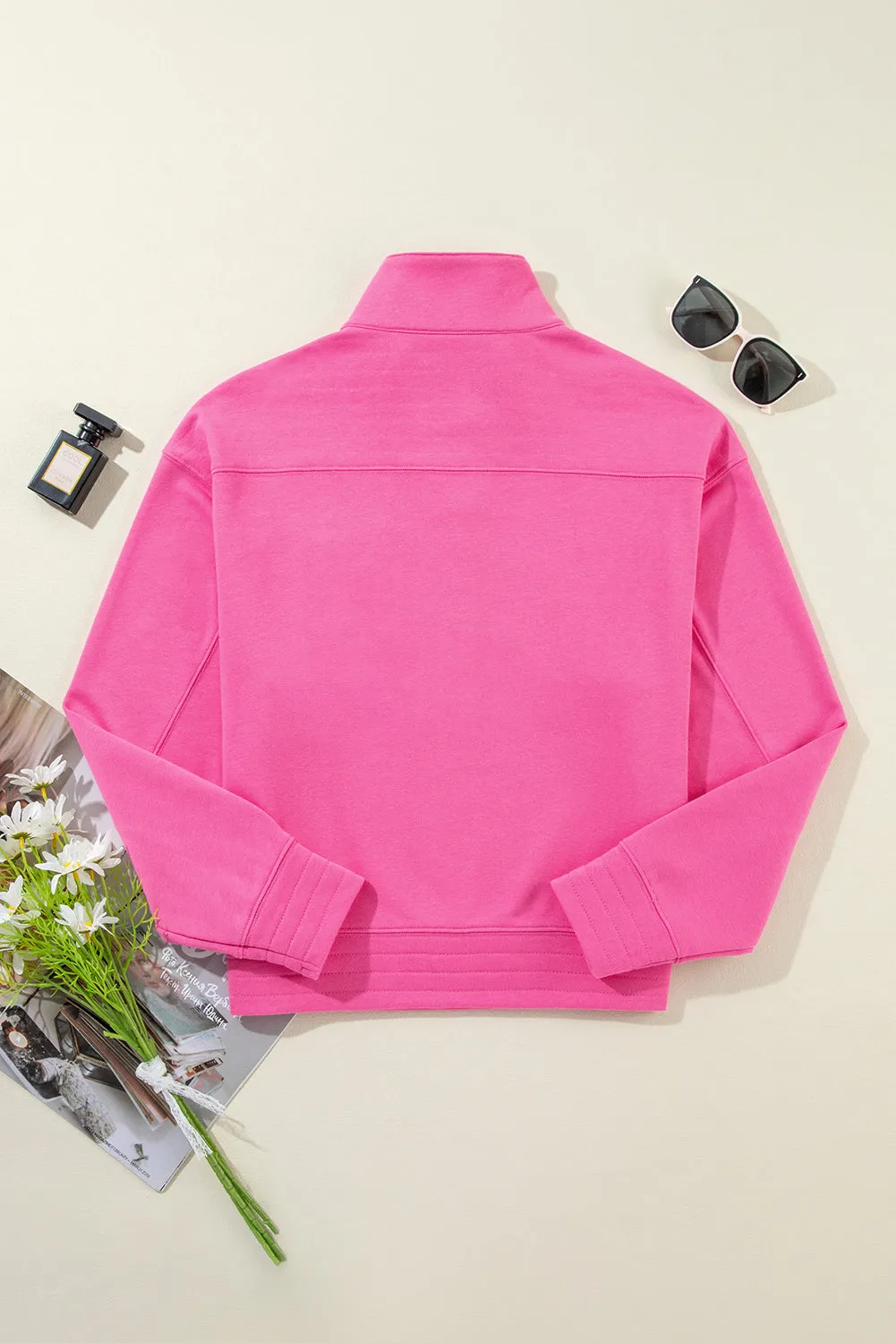 ✨ Half Snap Long Sleeve Sweatshirt – BUTTONED-UP BUT NEVER BORING ✨