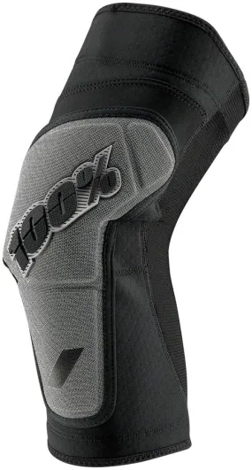 100% Ridecamp Knee Guards - Black/Gray, Medium Lightweight Slip On Sleeves