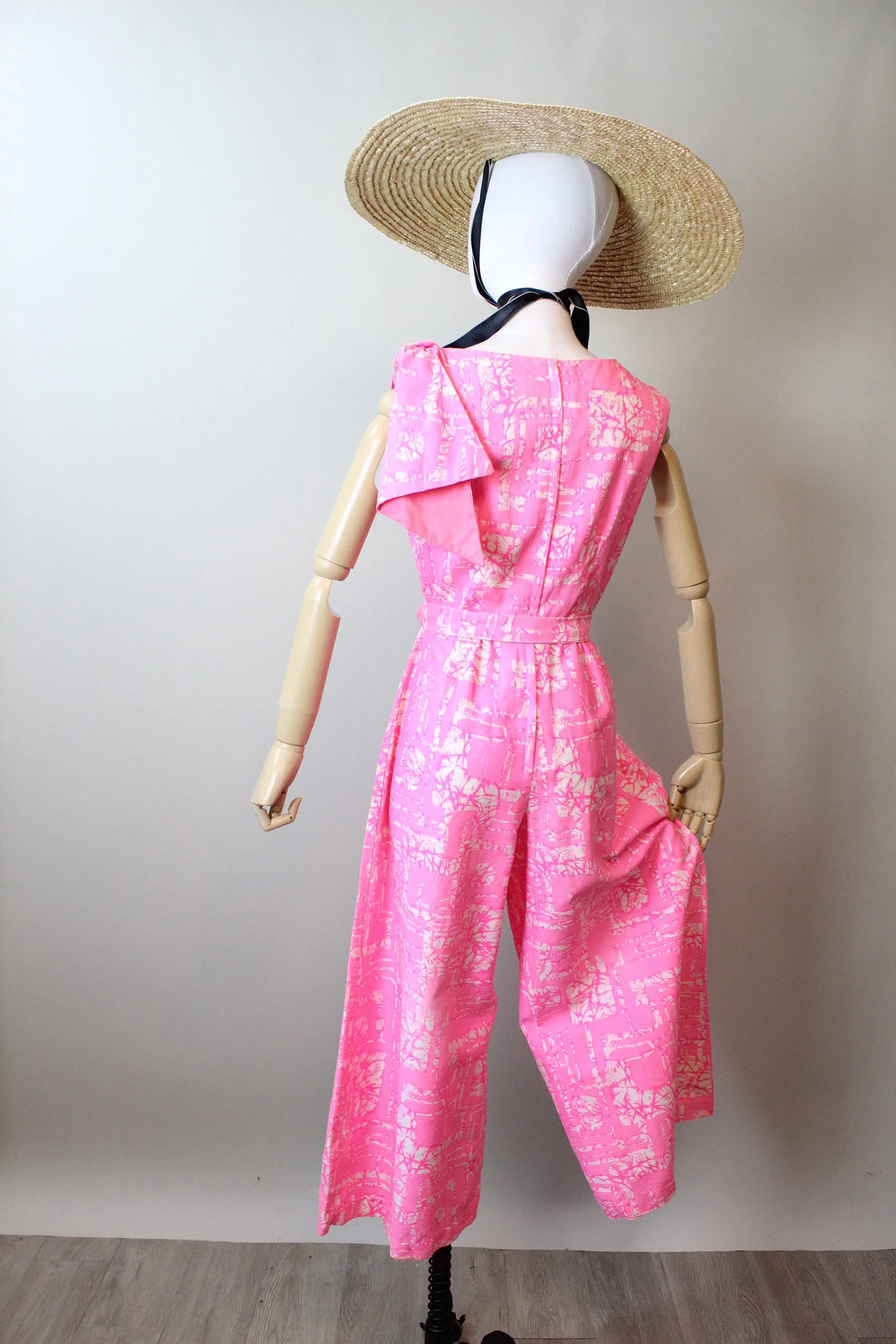 1960s HAWAIIAN JUMPSUIT cotton small | new spring summer