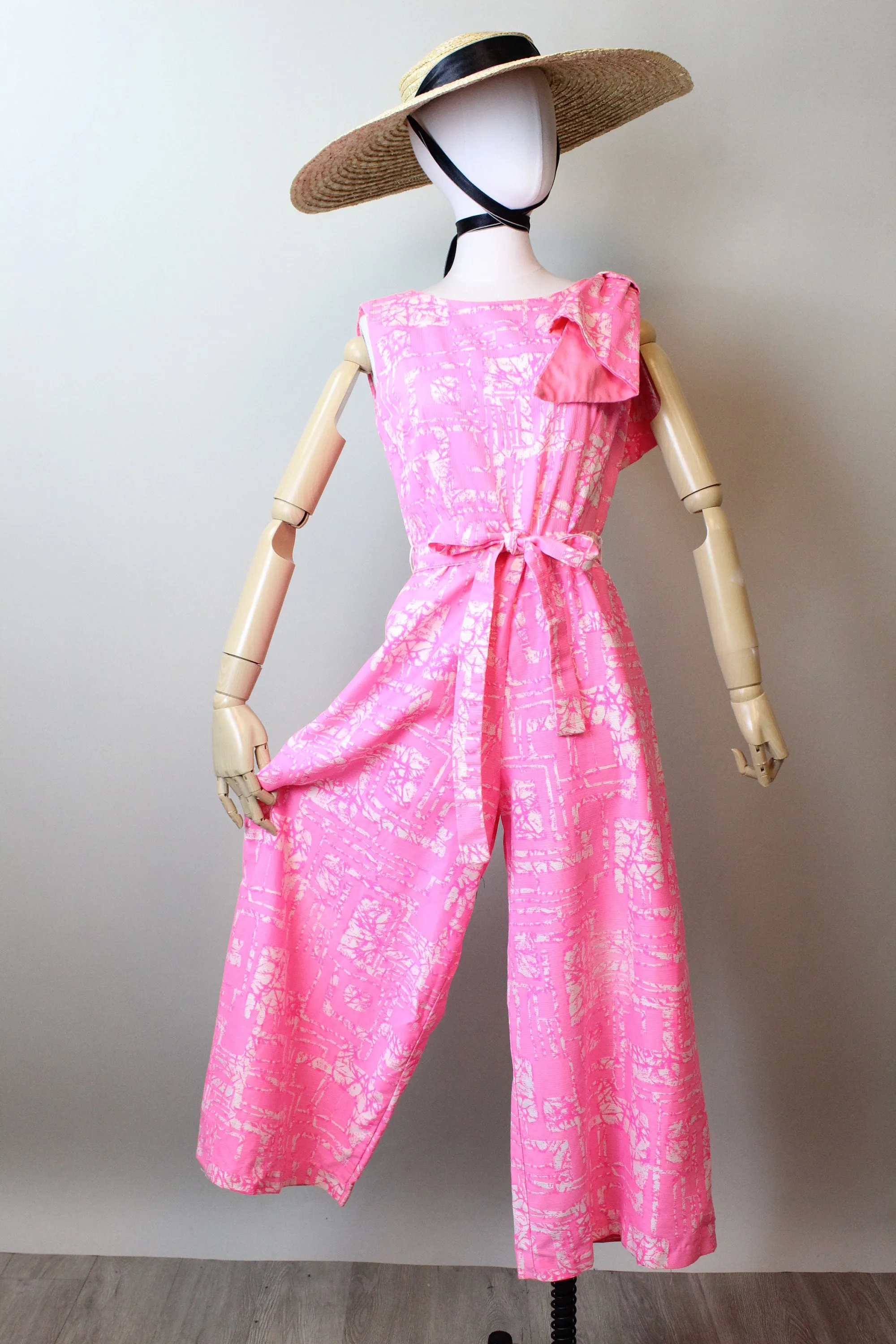 1960s HAWAIIAN JUMPSUIT cotton small | new spring summer