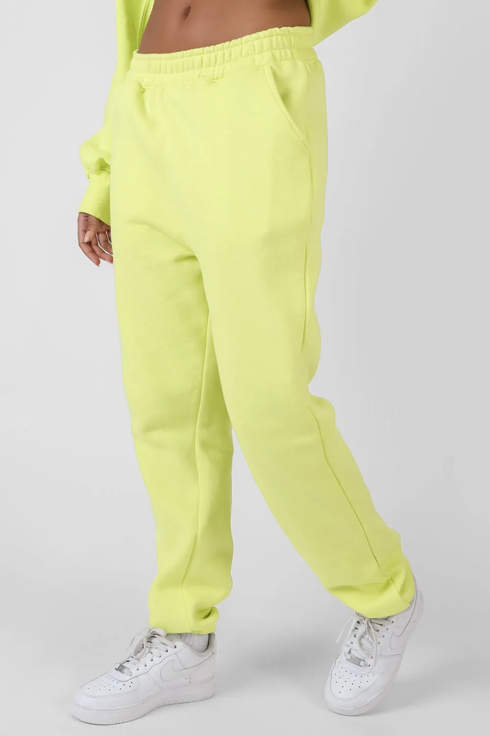 90S Oversized Joggers Lime