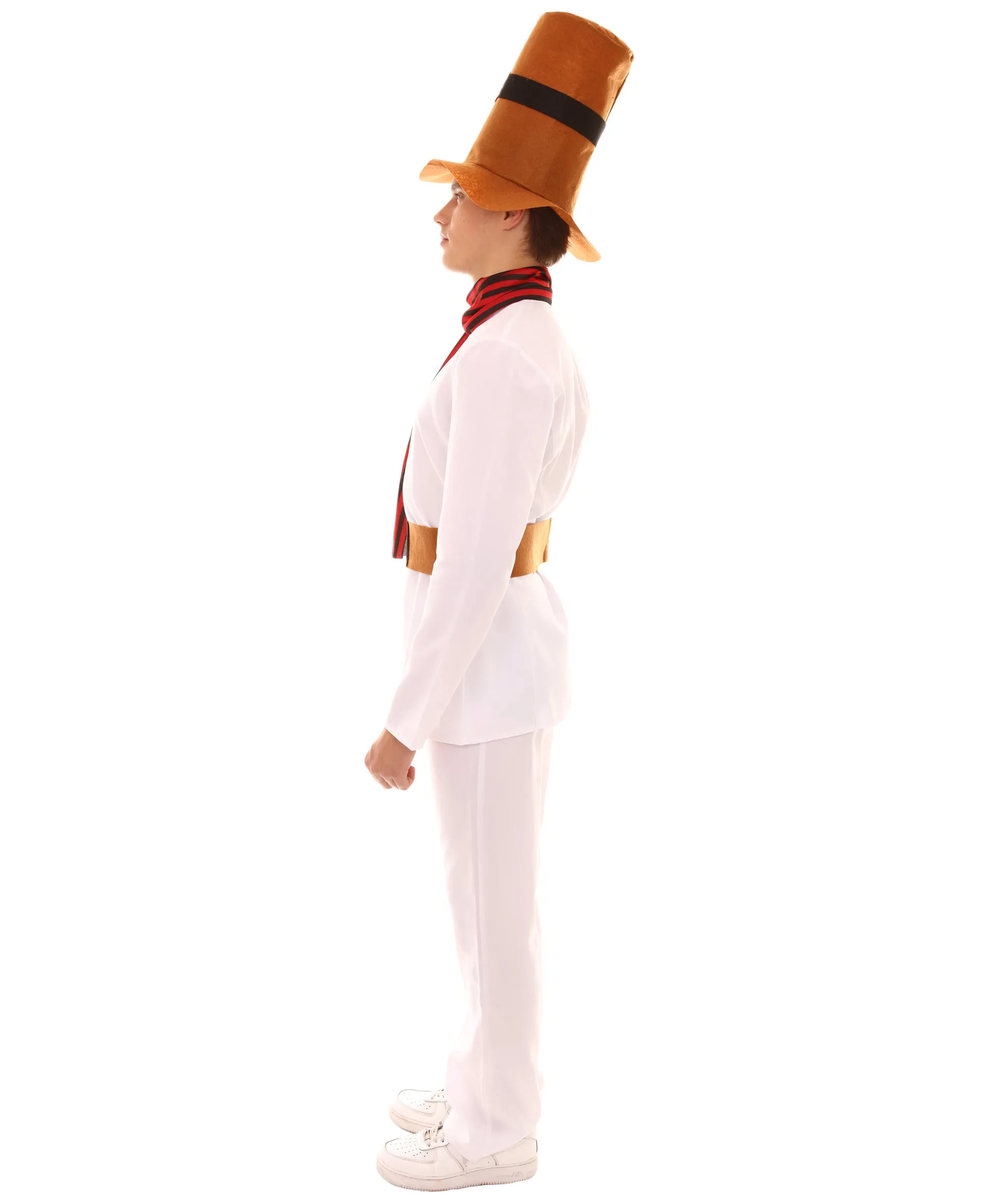 Adult Men's Mr Snowman Costume | White Halloween Costumes