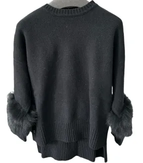 Alba Fox Sweater Black