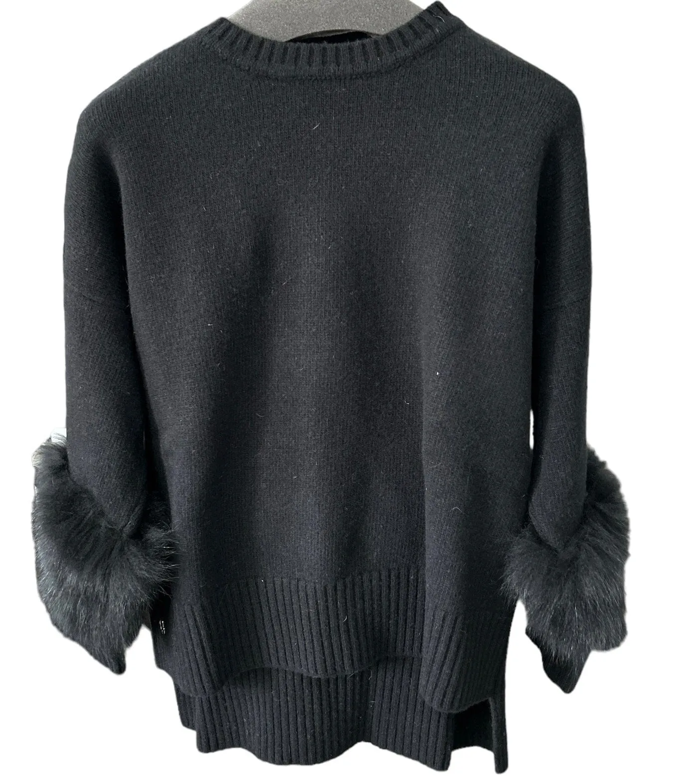 Alba Fox Sweater Black