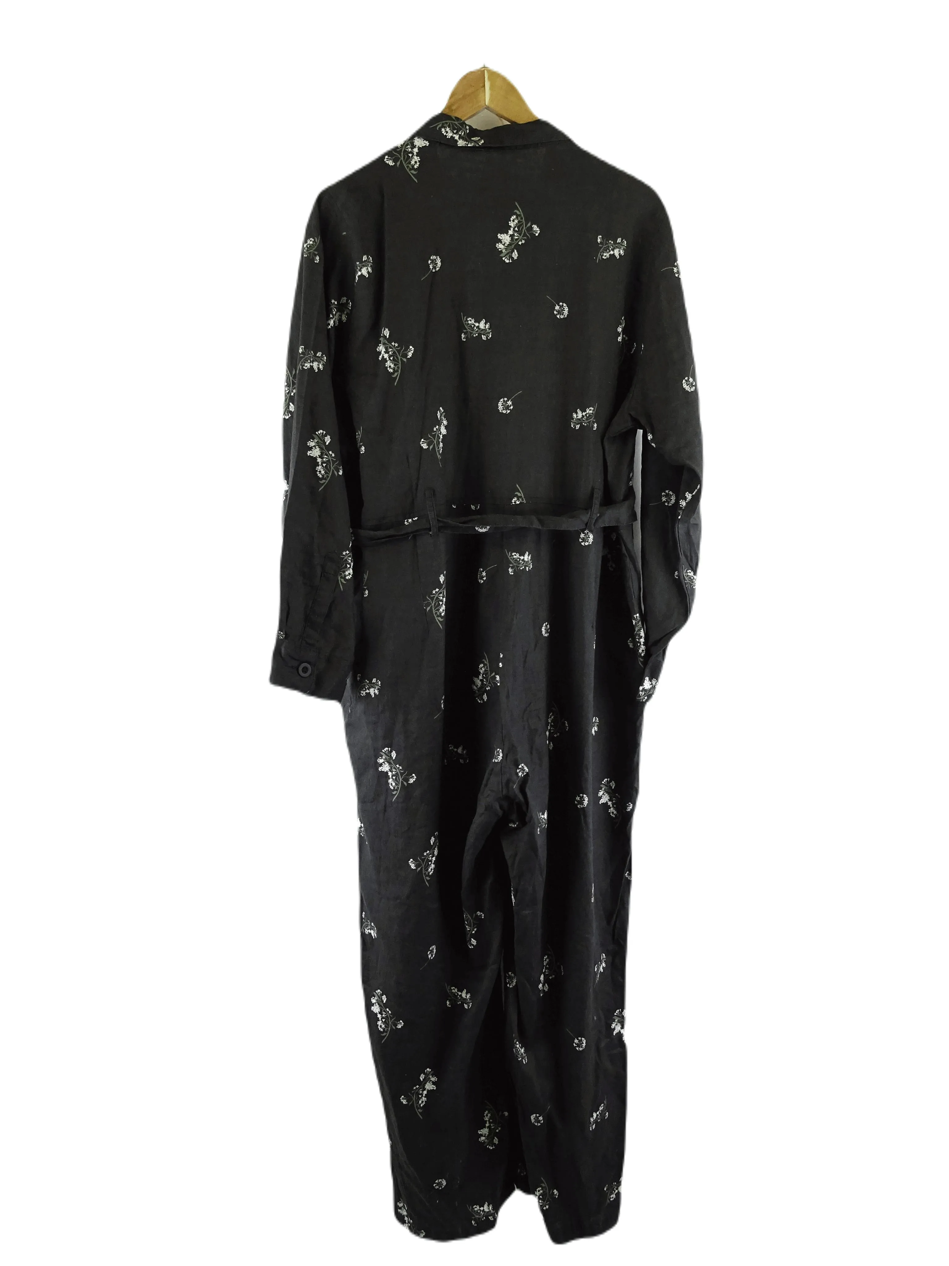 Alessandra Black Printed Jumpsuit 3XL