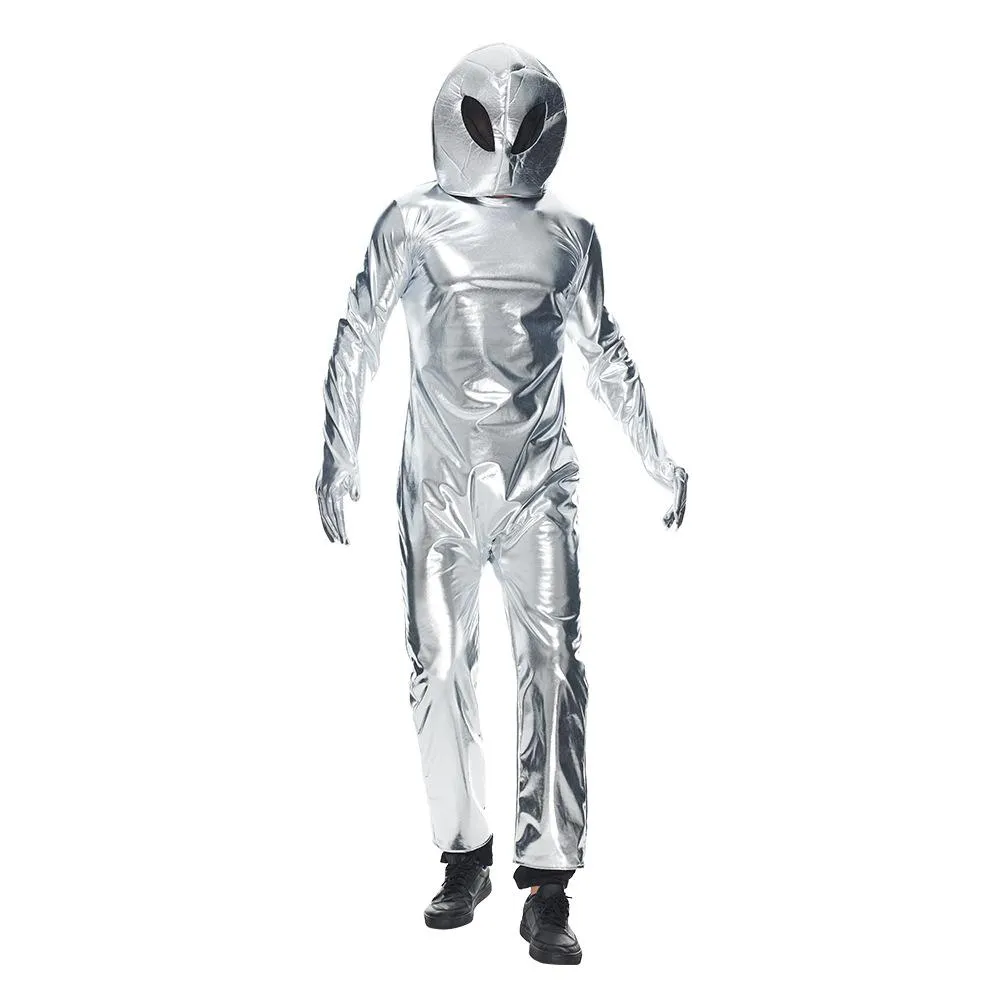 Alien Funny UFO Astronaut Cosplay Costume Outfits Halloween Carnival Suit