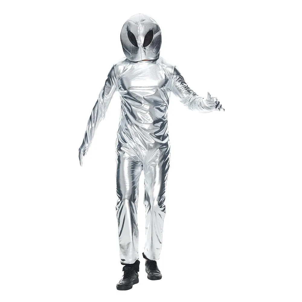 Alien Funny UFO Astronaut Cosplay Costume Outfits Halloween Carnival Suit