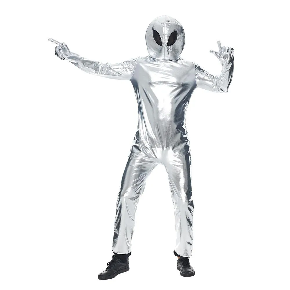 Alien Funny UFO Astronaut Cosplay Costume Outfits Halloween Carnival Suit