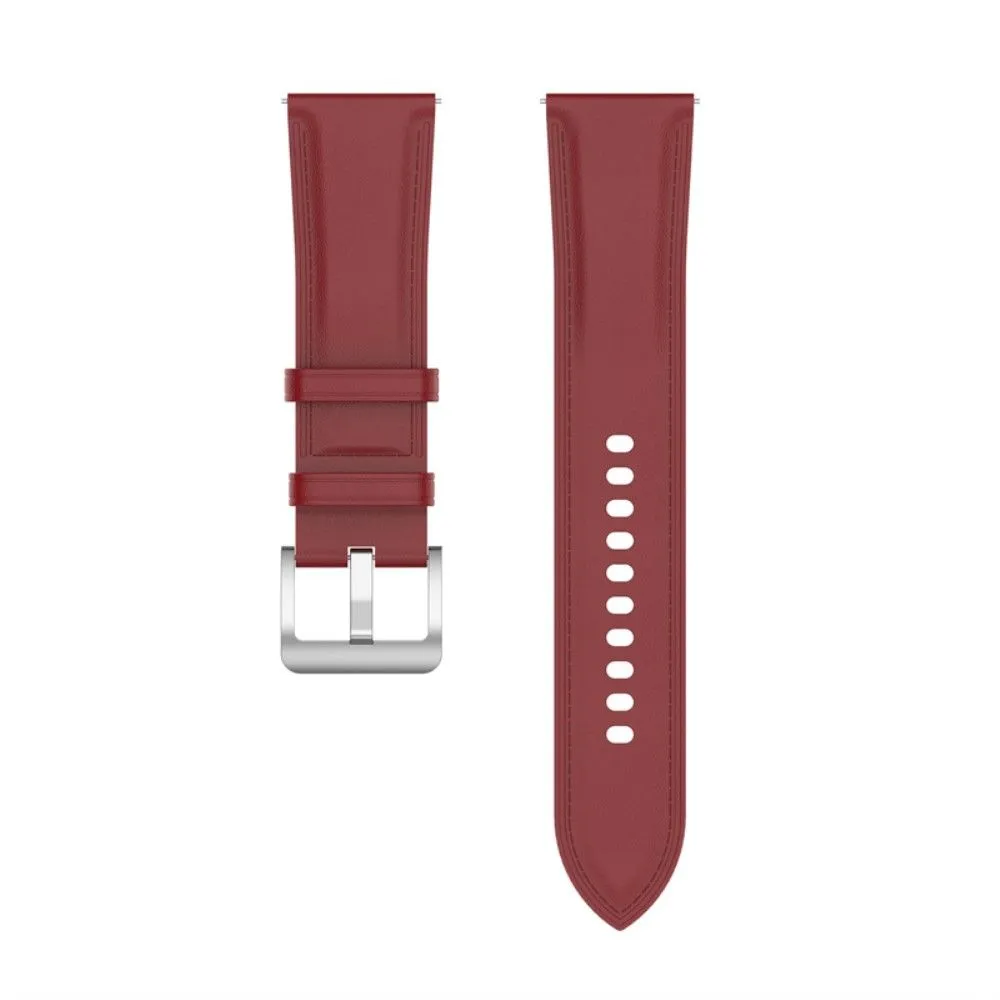 Amazfit GTS 3 / Bip U Top Layer Cowhide leather watch strap - Red