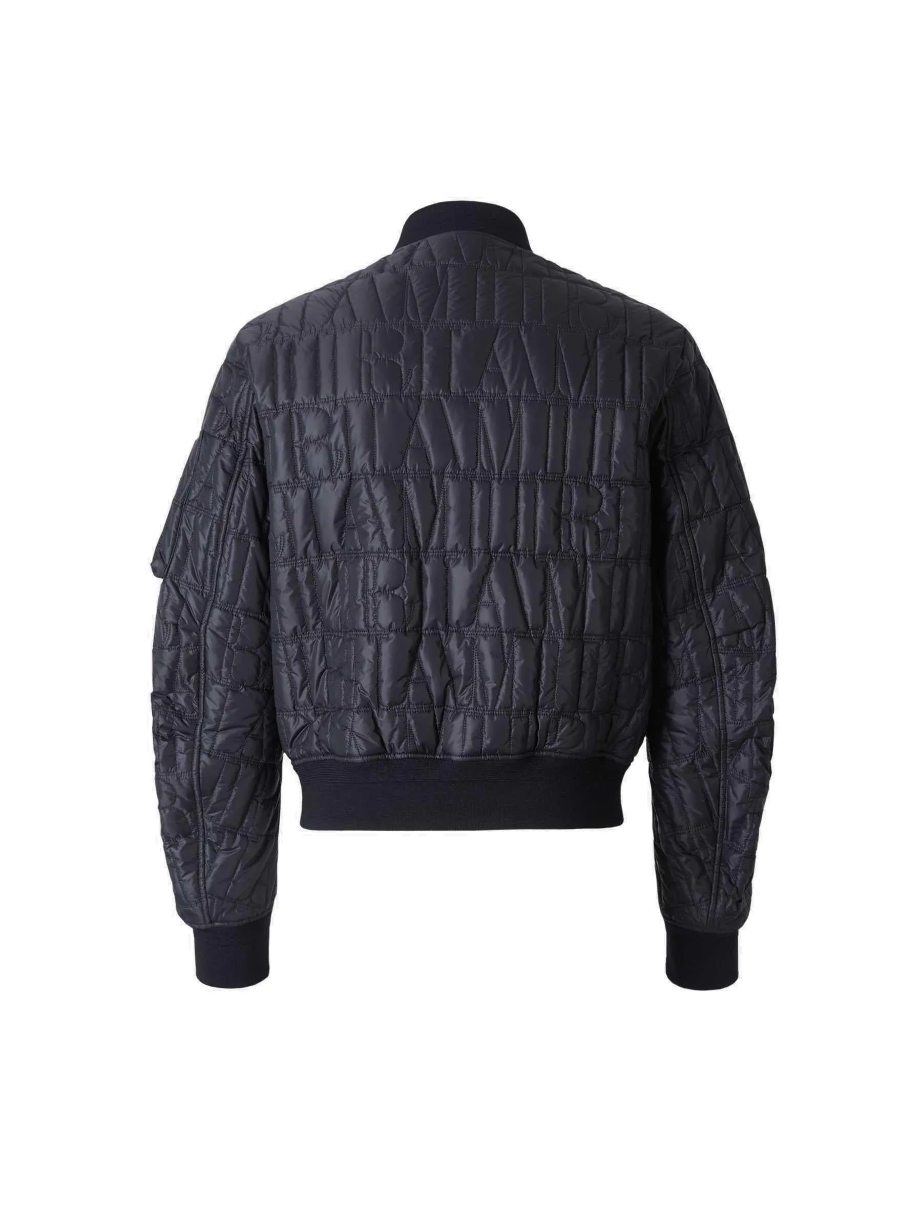 Amiri All-Over Logo Quilted Bomber Jacket