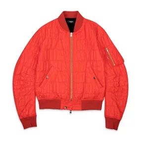 Amiri Orange QUILTED LOGO Jacket Bomber  Size M $1890