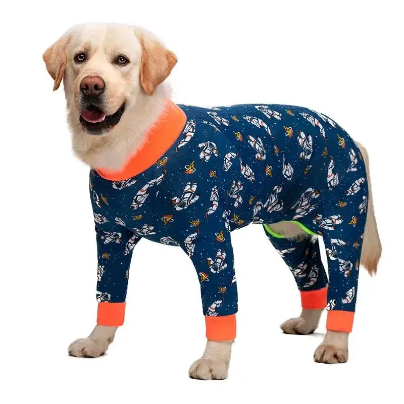 AnniePaw Cozy Anti-Lick Dog Jumpsuit for Medium & Large Breeds-A