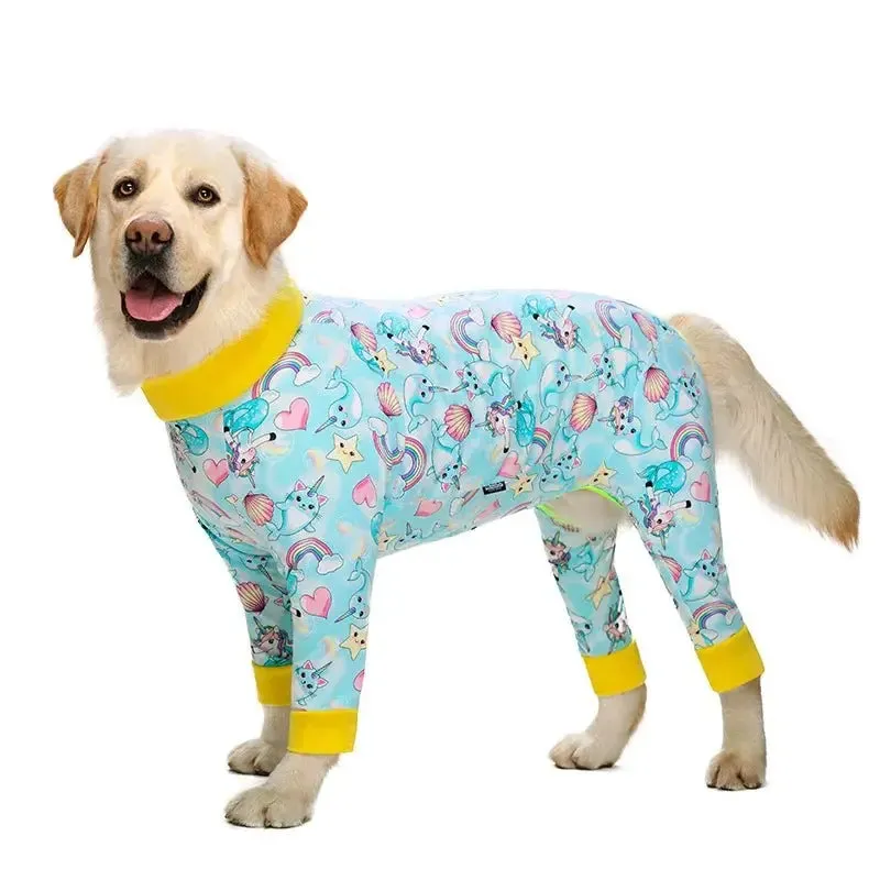 AnniePaw Cozy Anti-Lick Dog Jumpsuit for Medium & Large Breeds-A