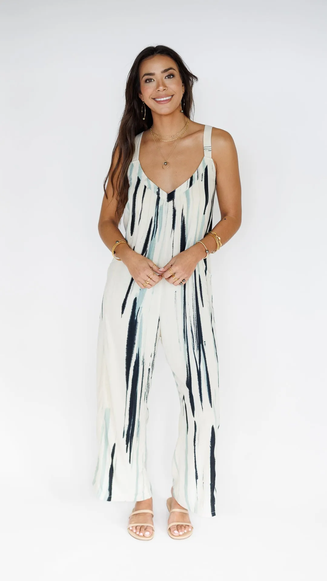 Aria Jumpsuit / Swell Blue