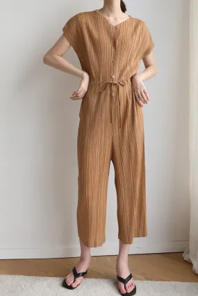 ARO LORA Breasted Full Pleated Jumpsuit