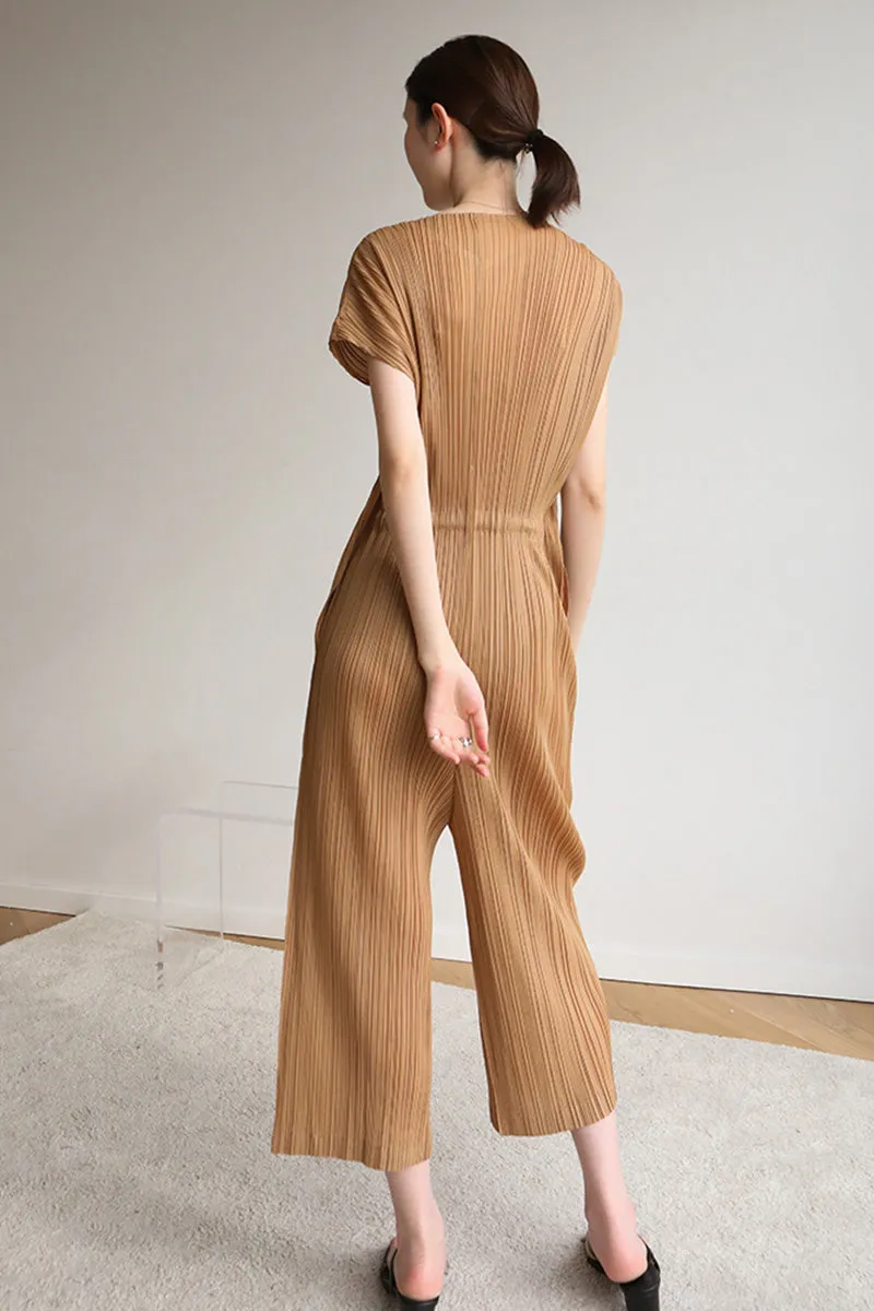 ARO LORA Breasted Full Pleated Jumpsuit