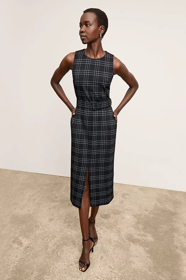 Ashtin Dress - Knit Suiting :: Plaid