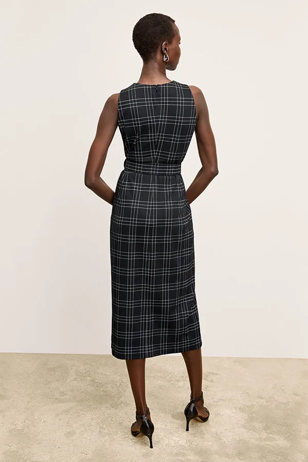 Ashtin Dress - Knit Suiting :: Plaid