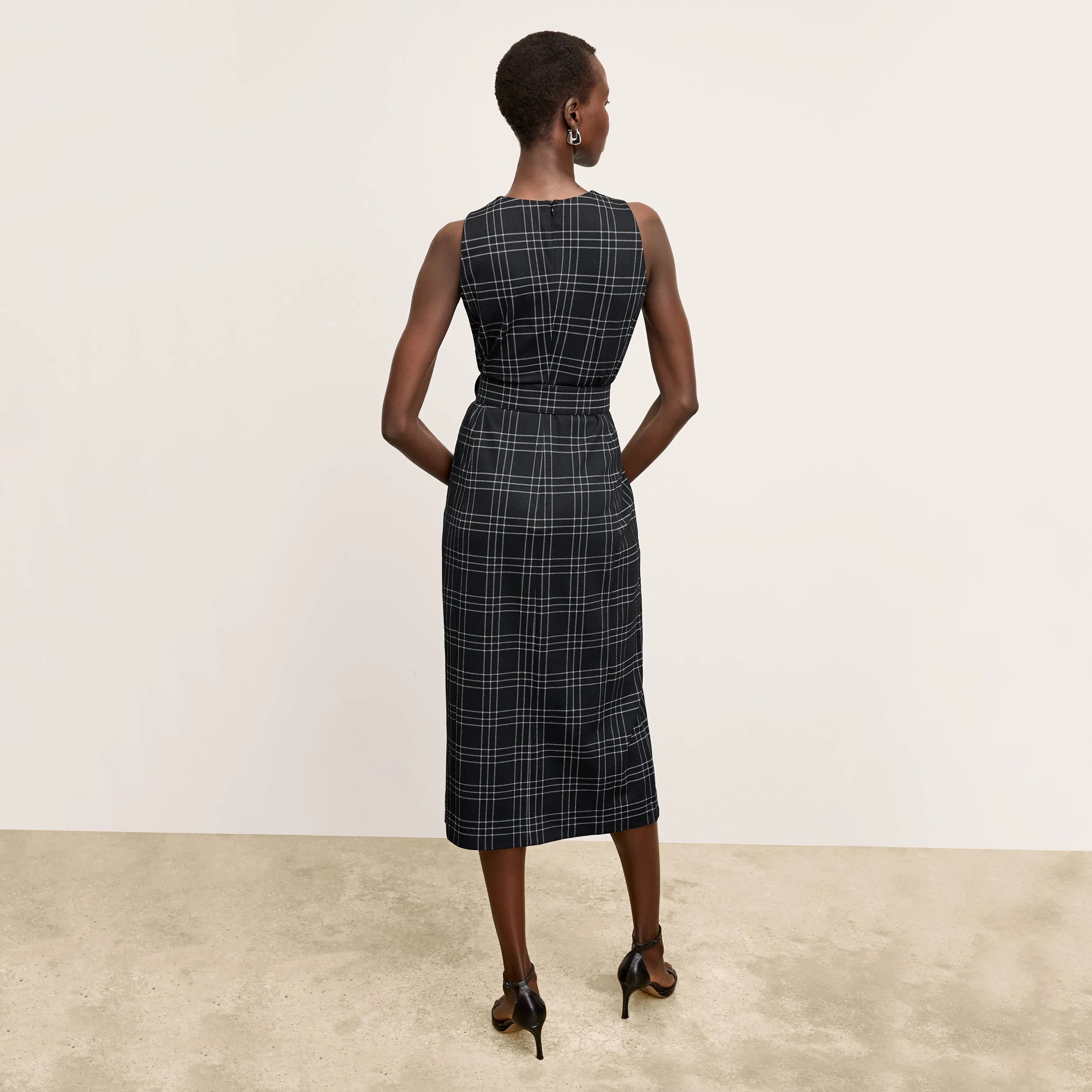 Ashtin Dress - Knit Suiting :: Plaid