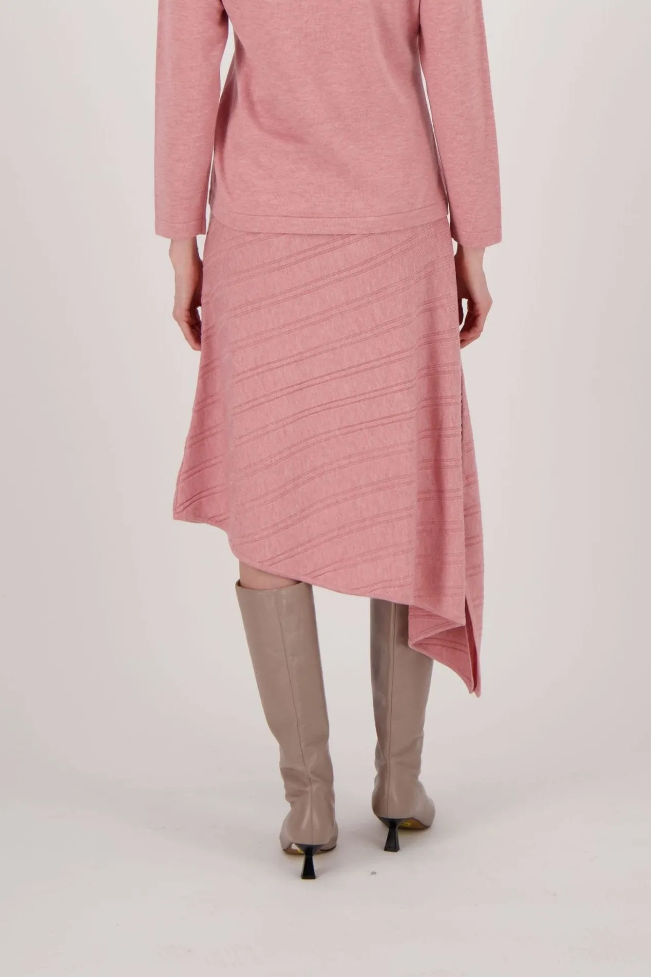 Asymmetrical A-Line Sweater Skirt