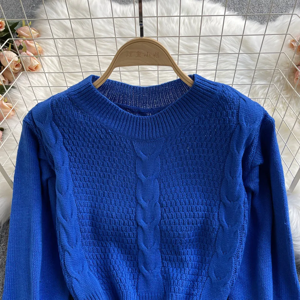 Autumn and winter new short Pullover Sweater Top  1623