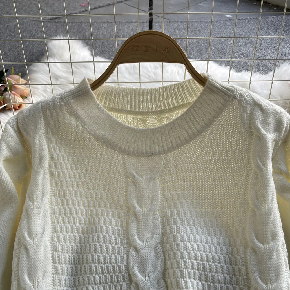 Autumn and winter new short Pullover Sweater Top  1623