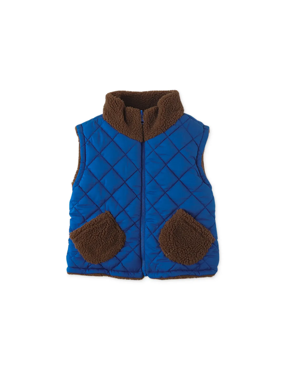 BABY BOYS REVERSIBLE SHERPA GILET