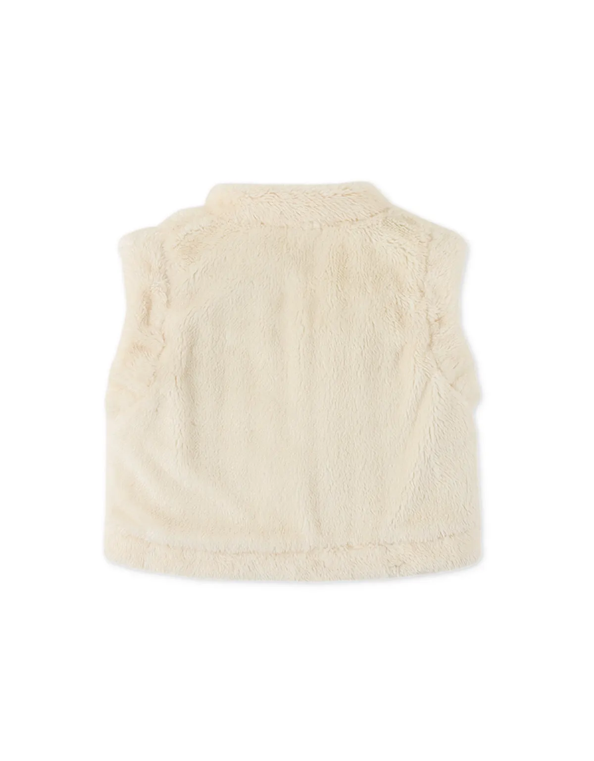 BABY GIRLS FAUX FUR AND PRINTED COMBI REVERSIBLE WADDED GILET