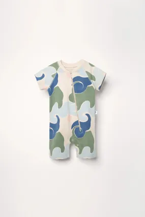 Baby's Wave Body Beige/Green