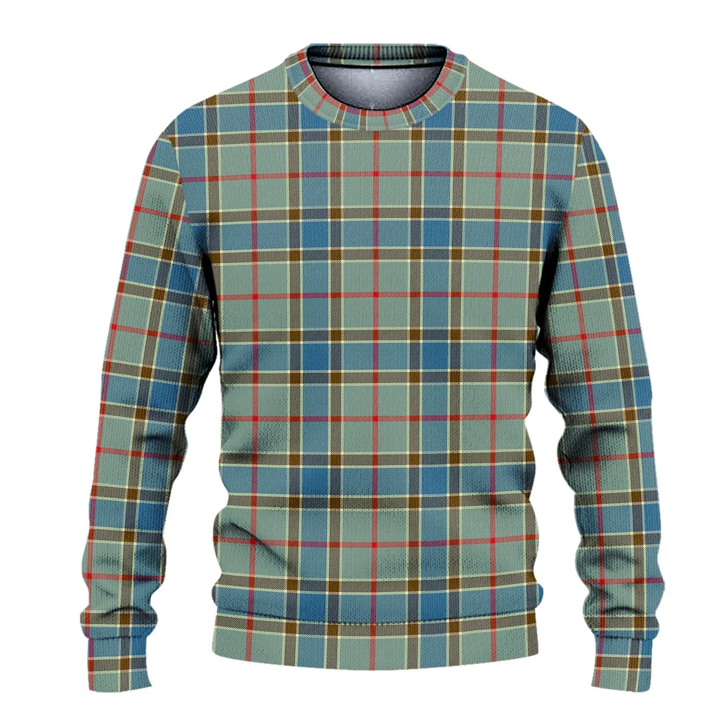 Balfour Blue Tartan Ugly Sweater