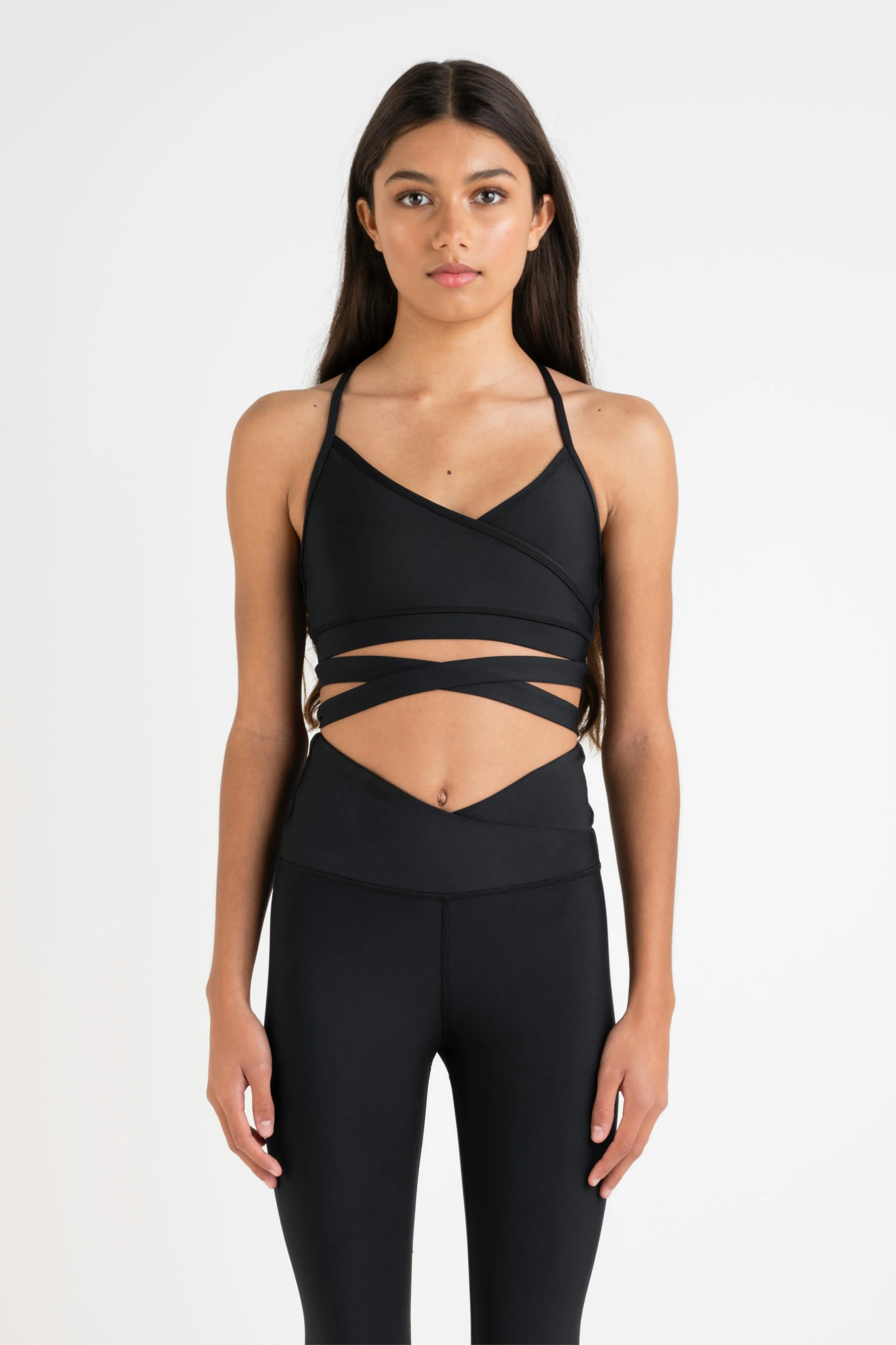 Ballet Wrap Crop Top