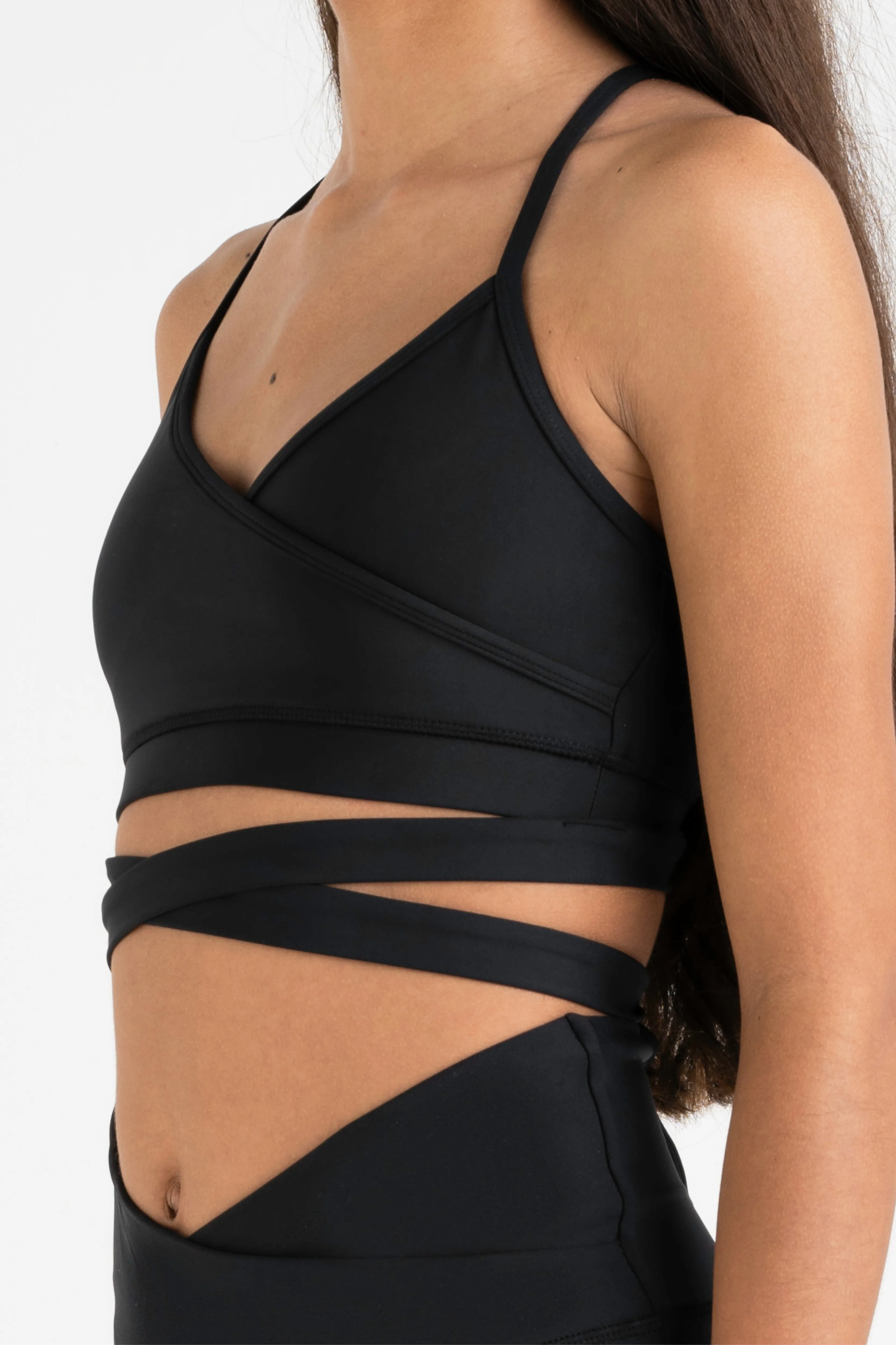 Ballet Wrap Crop Top