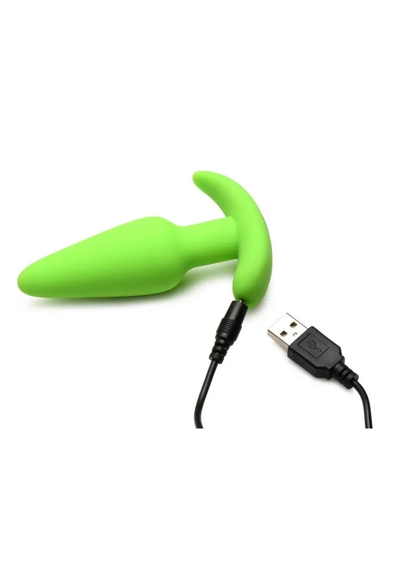 Bang! 21X Glow in The Dark Rechargeable Silicone Butt Plug with Remote