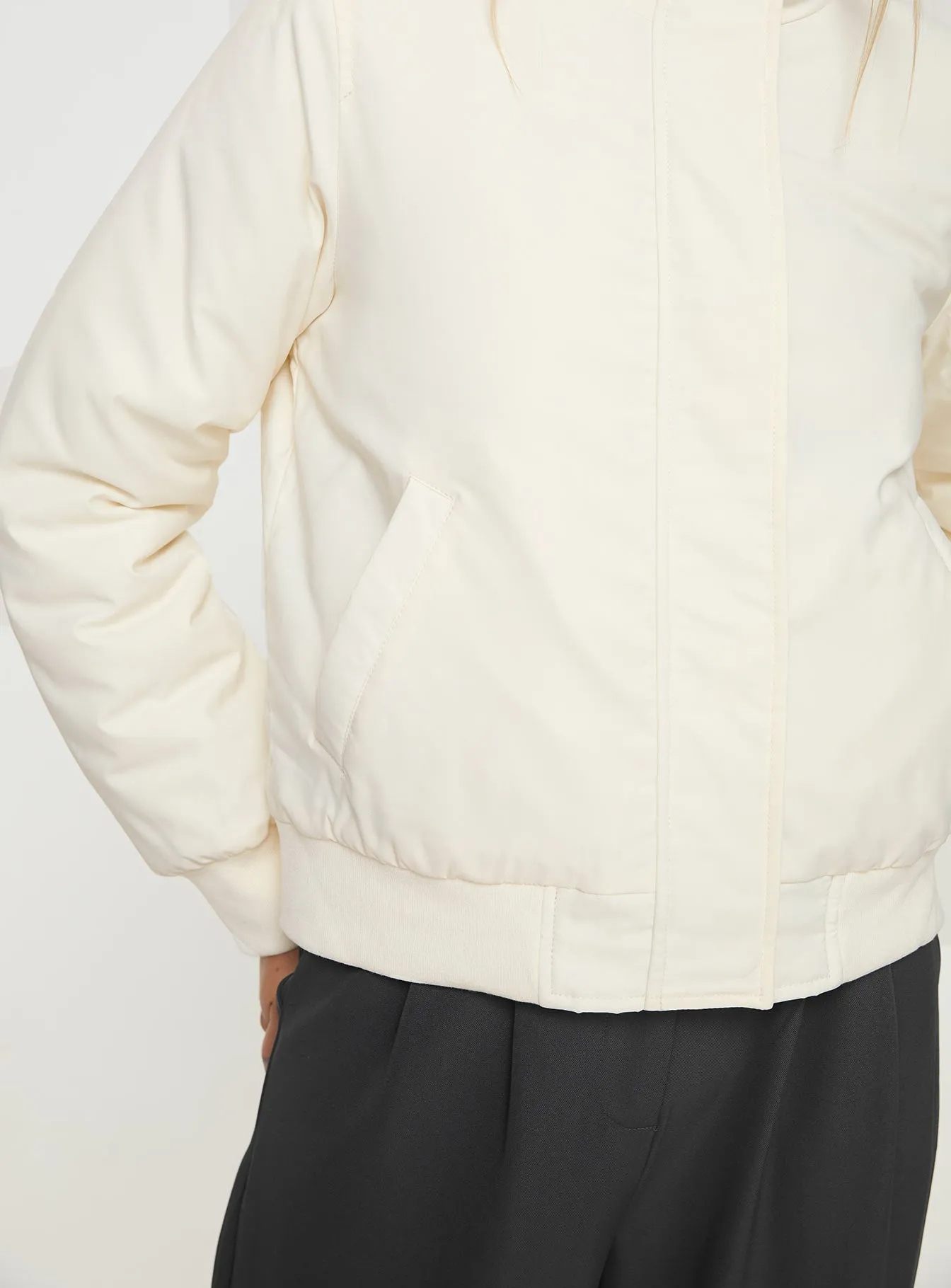 Battle Hooded Jacket Cream