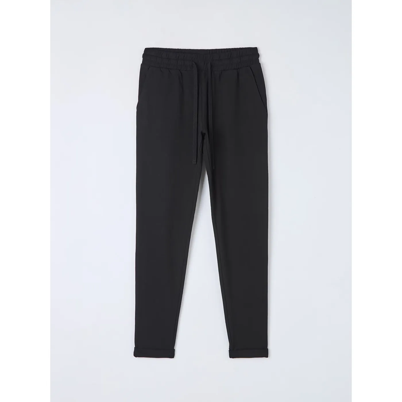 Black Skinny-fit Lightweight Jogging Bottoms