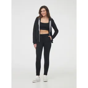 Black Skinny-fit Lightweight Jogging Bottoms