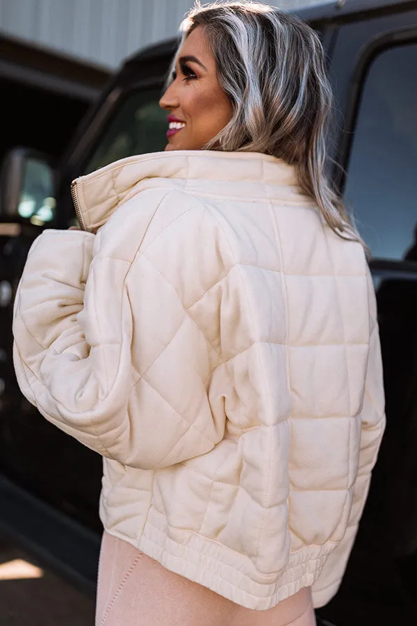 Blizzard On Broadway Jacket In Cream