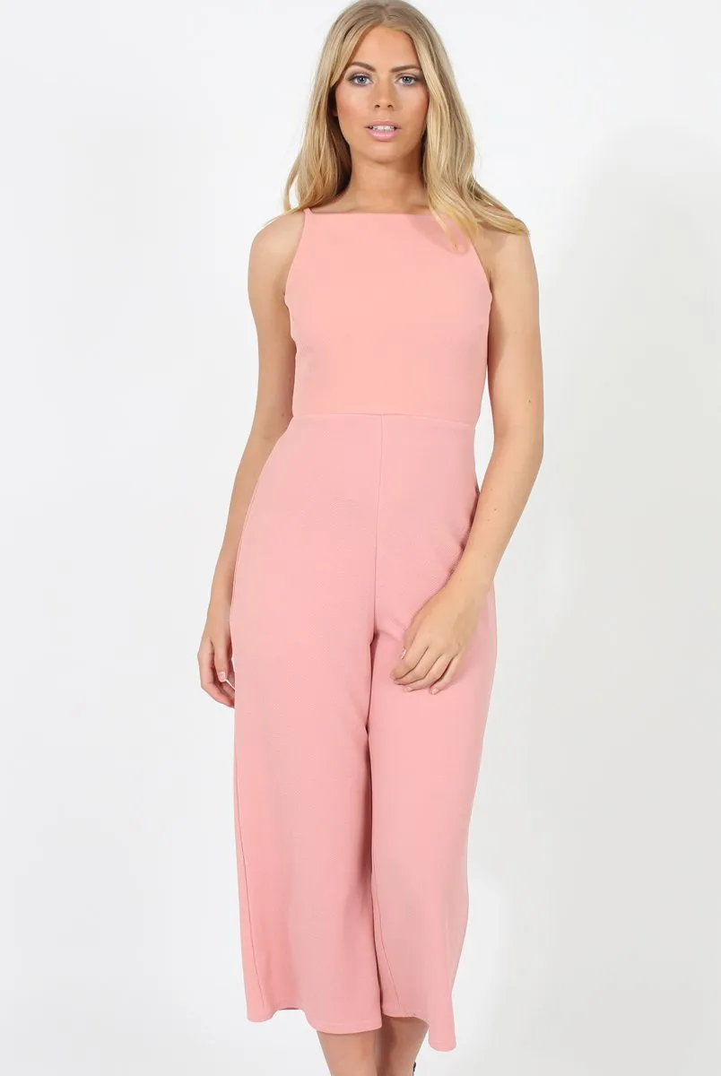 Blush Culotte Jumpsuit - Sienna