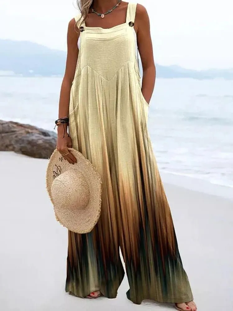 Bohemian Wide Leg Jumpsuit