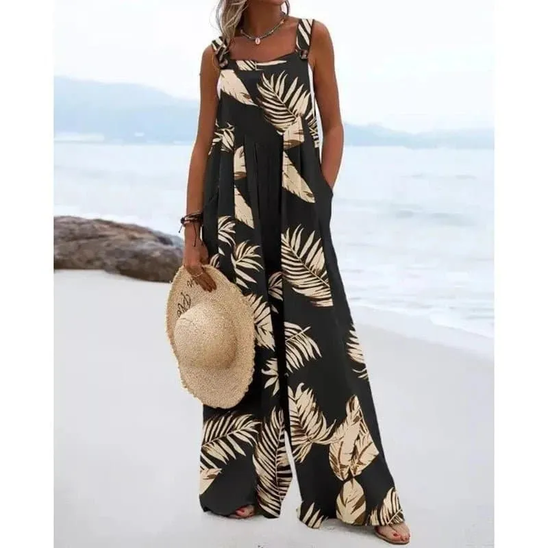 Bohemian Wide Leg Jumpsuit