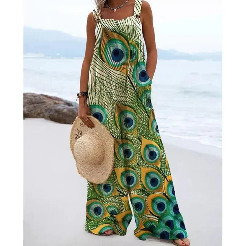 Bohemian Wide Leg Jumpsuit