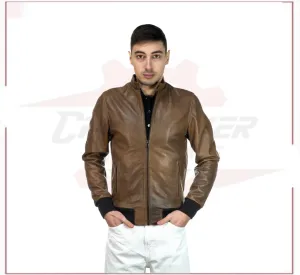 Bomber Napoli - Men’s Brown Bomber Jacket