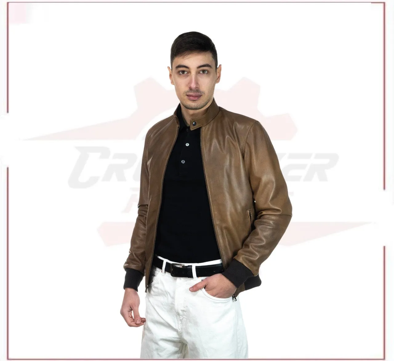 Bomber Napoli - Men’s Brown Bomber Jacket