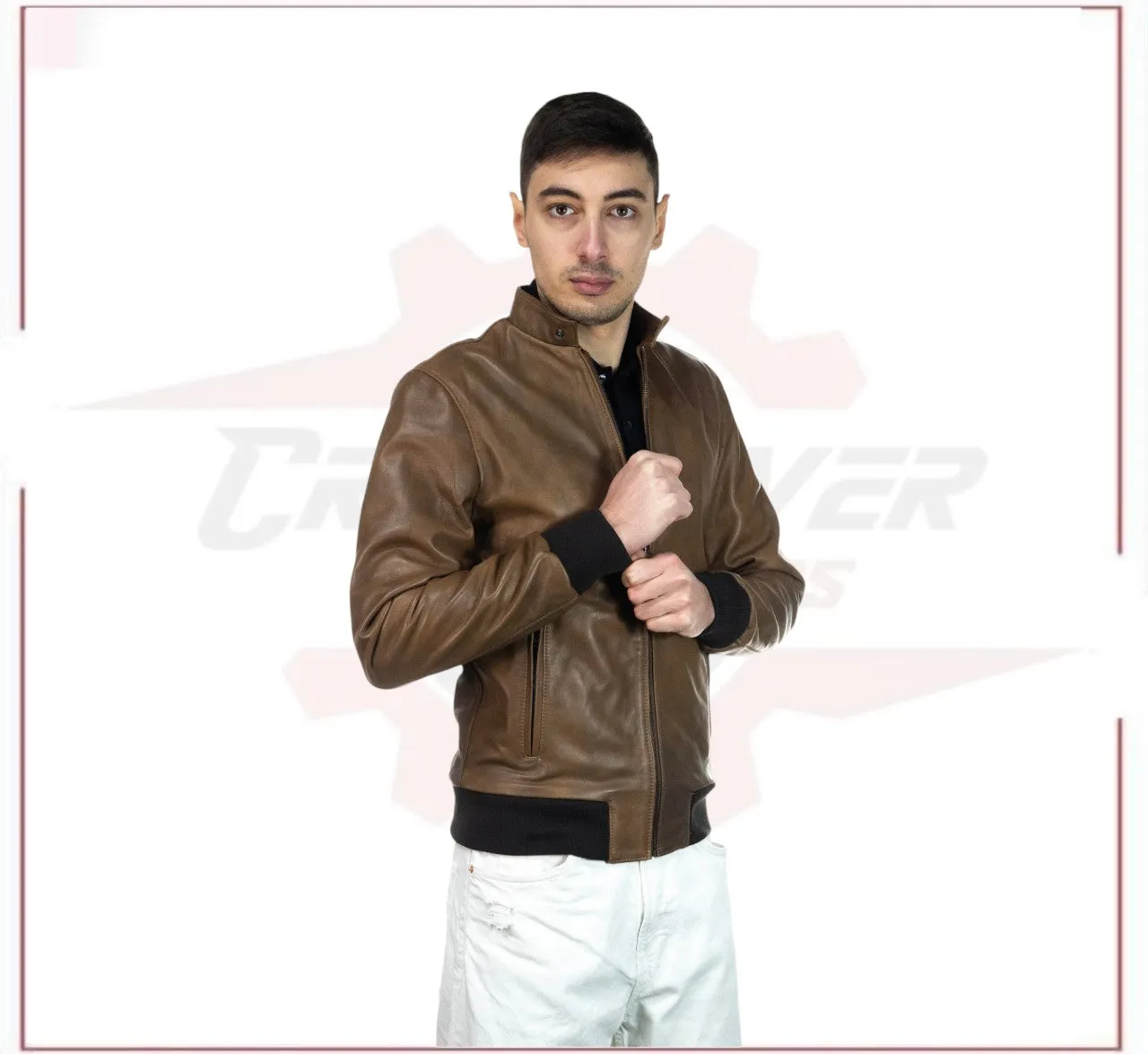 Bomber Napoli - Men’s Brown Bomber Jacket