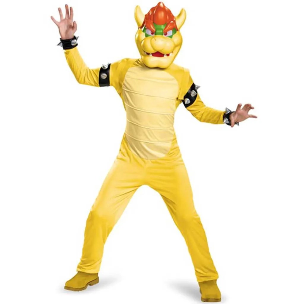 Bowser Super Mario Brothers Deluxe Costume (10-12) Large