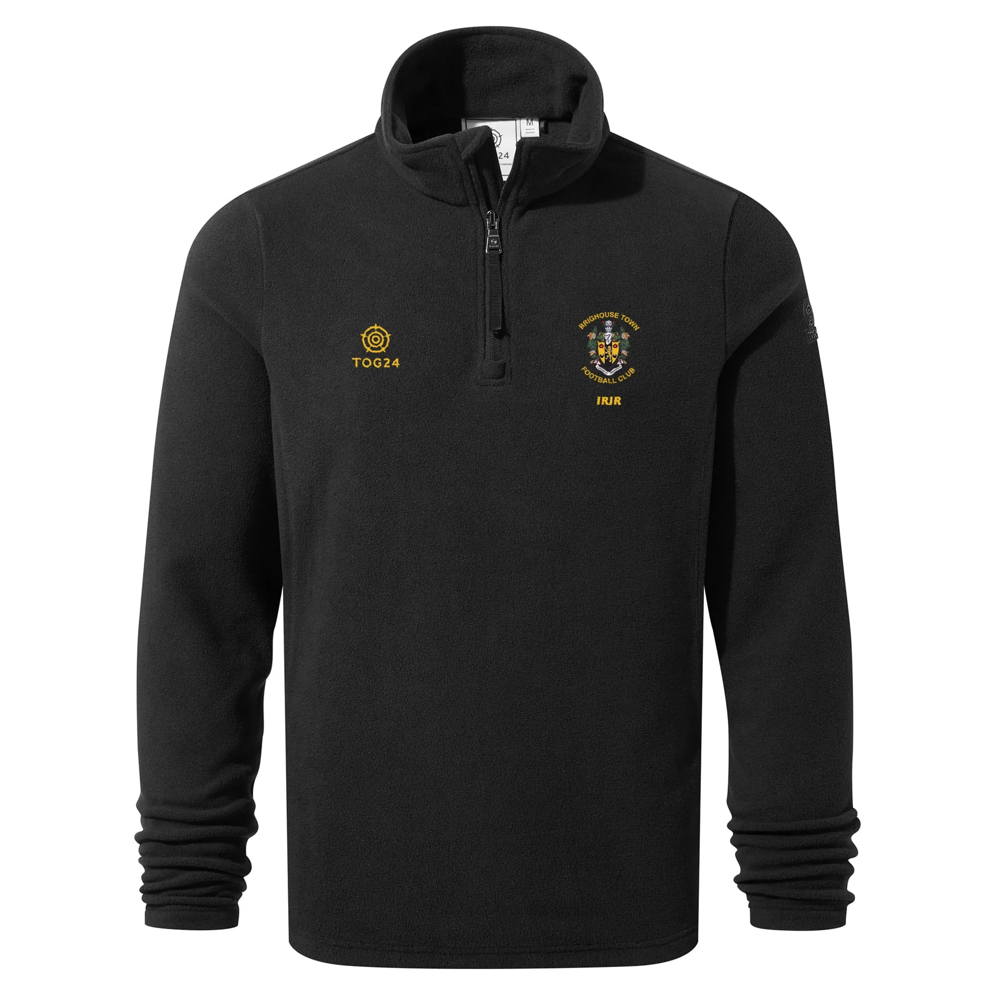 Brighouse Town FC Mens - Revive Quarter Zip Fleece Black