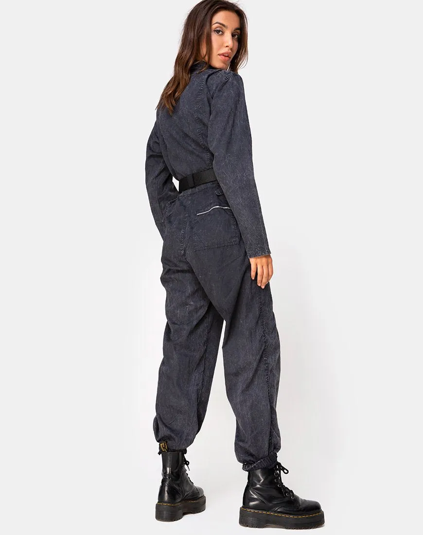 Brody Boiler Suit in Black