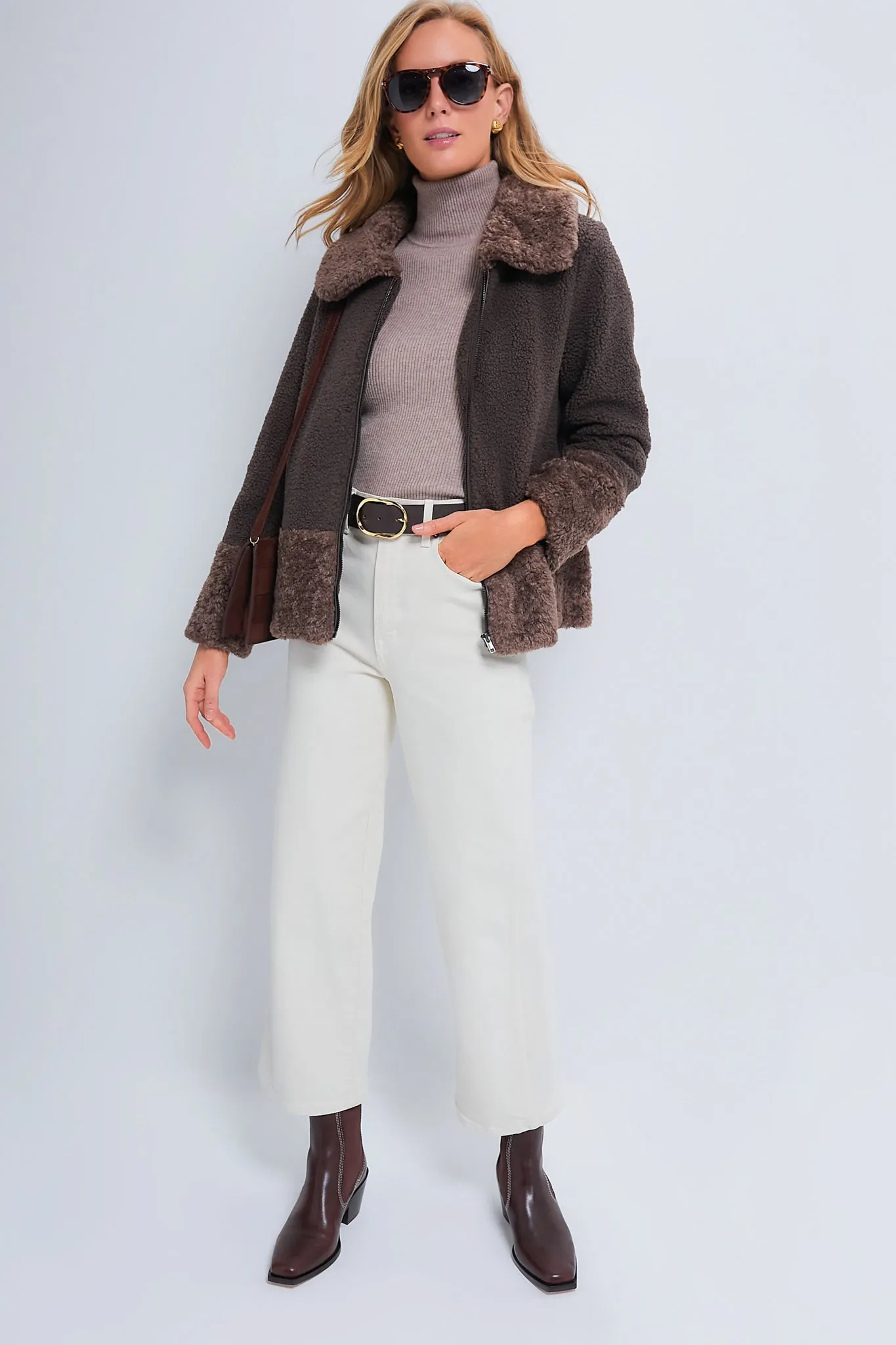 Brown Faux Fur Telluride Jacket