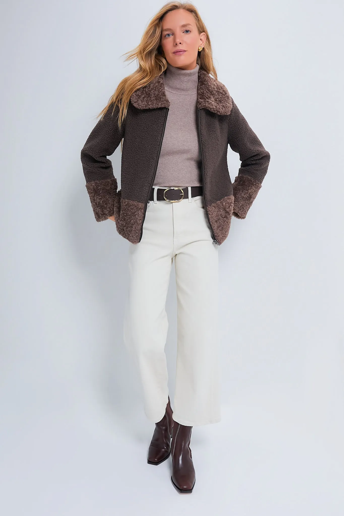 Brown Faux Fur Telluride Jacket